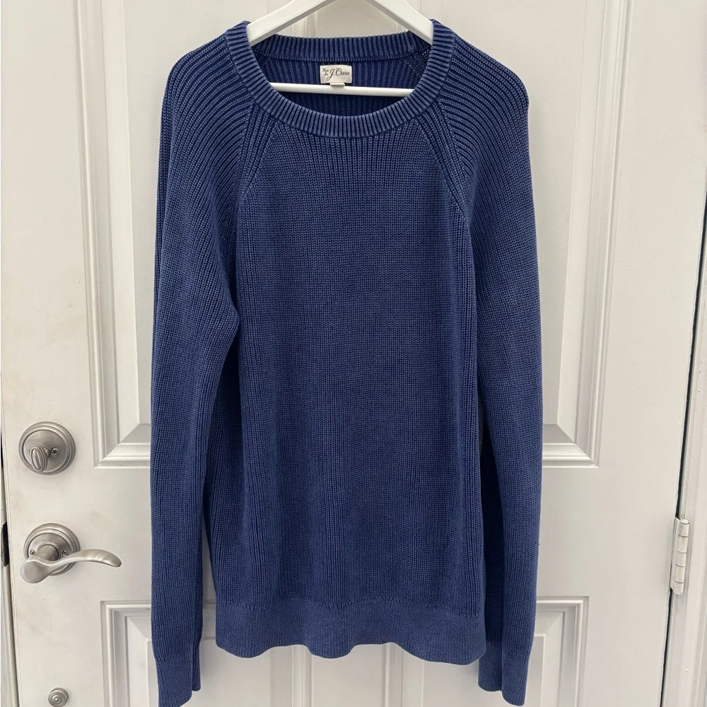 J. Crew Men’s Heritage Cotton Shaker-stitch Sweater Large